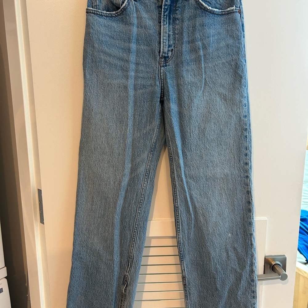 Abercrombie Split Hem 90s Relaxed Jeans
